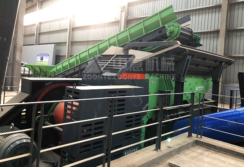 Jaw crusher + vibrating feeder + chain conveyor Jaw crusher + vibrating feeder + chain conveyor