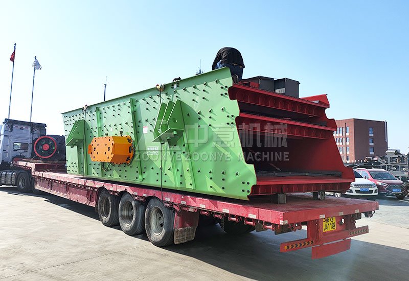 Three-layer vibrating screen.jpg Three-layer vibrating screen