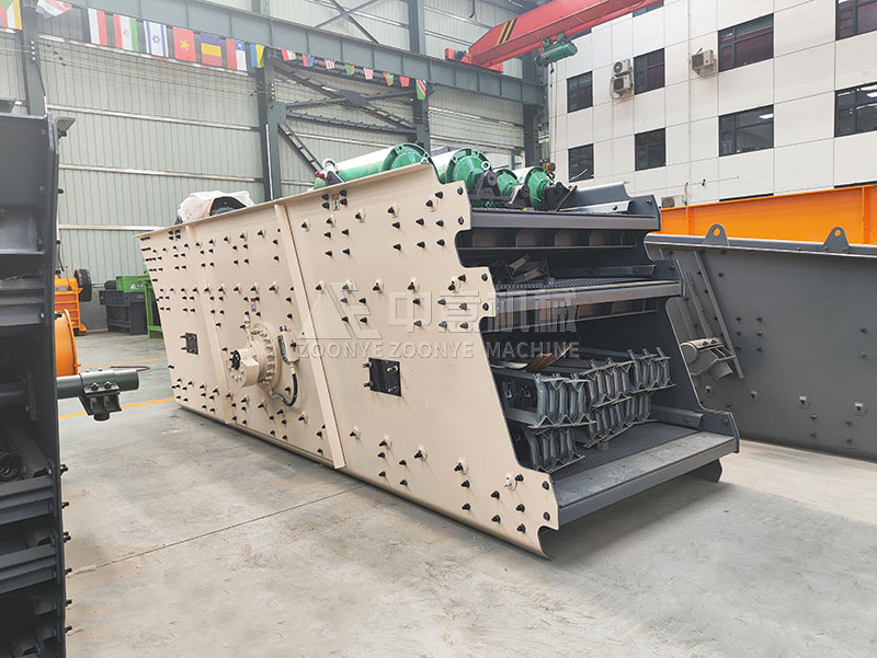 Three-layer vibrating screen.jpg Three-layer vibrating screen