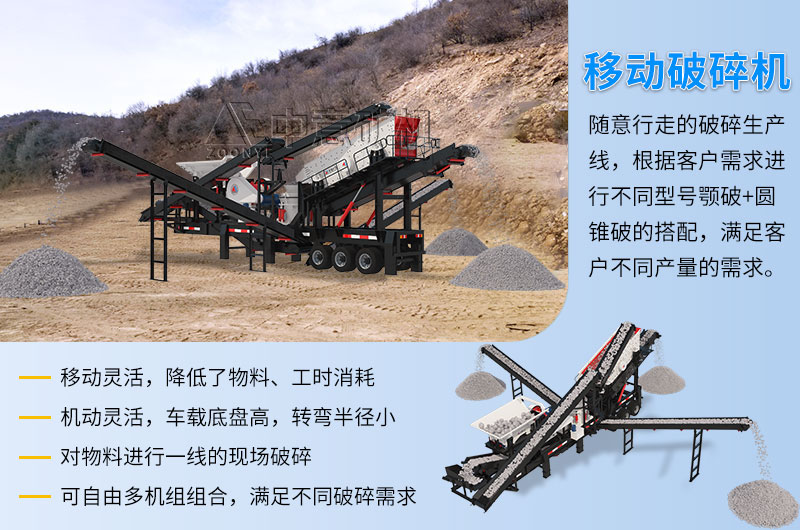 Advantages Of mobile Jaw crusher + Cone Crusher,Crushing And Screening Machine Advantages Of mobile Jaw crusher + Cone Crusher,Crushing And Screening Machine